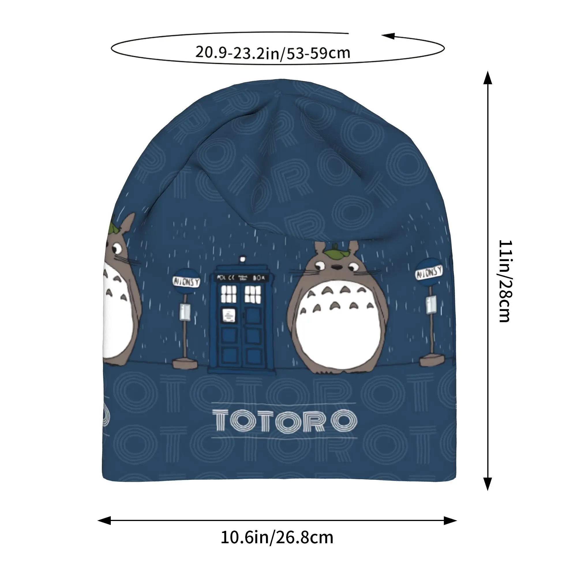 Anime My Neighbor Totoros Hat Thin Caps Men Women  Skullies Beanies Ski Caps Soft Bonnet Hats