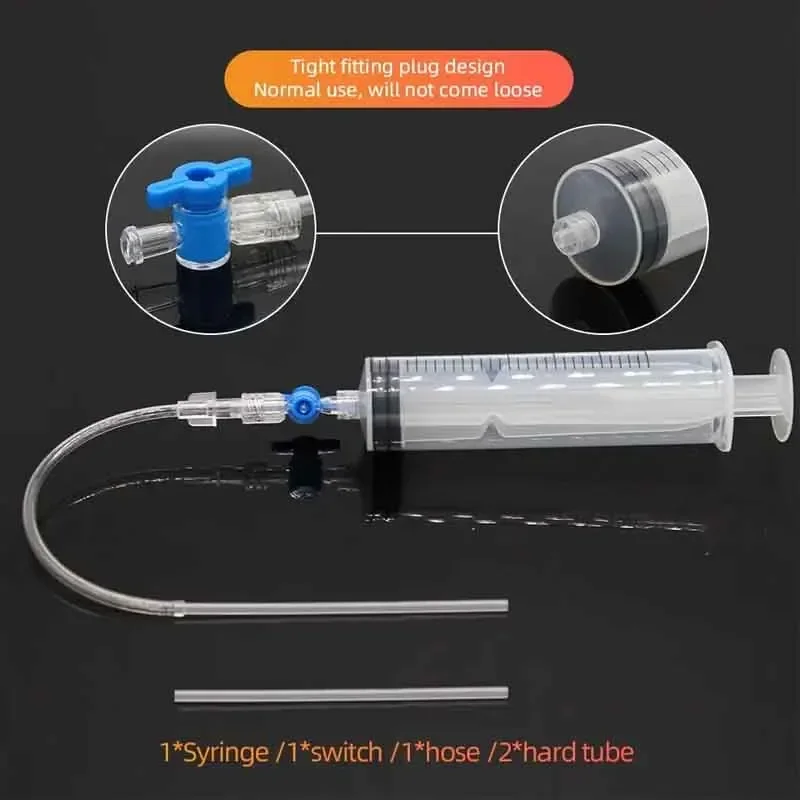 Bicycle Tubeless Tire Liquid Injection Tool 60ml Tire Tubeless Sealant Injector Oil Mineral Change Tool For Bike Repair Tools