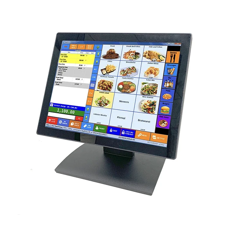 New style 15 inch true flat screen capacitive touch screen monitor for POS/Office/Retail/Restaurant/Bar/Gym