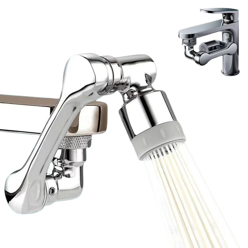 Metall 1080° °   Universal Rotation Wasserhahn Sprayer Kopf 22/24mm Adapter Waschbecken Wasserhahn Extender Belüfter Bubbler Düse Küche Wasserhahn