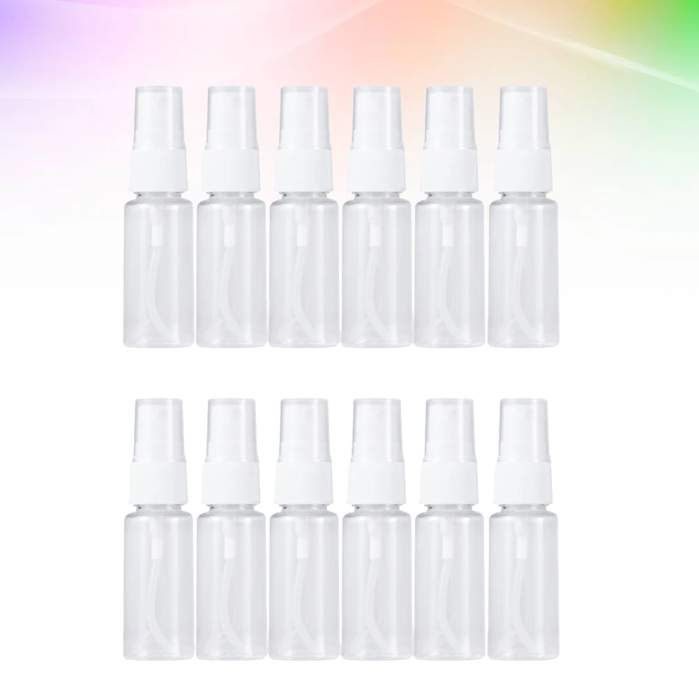12pcs Plastic Travel Bottles 50Ml Refillable Portable Spray Bottle For Alcohol Makeup Empty Container Skincare Tool