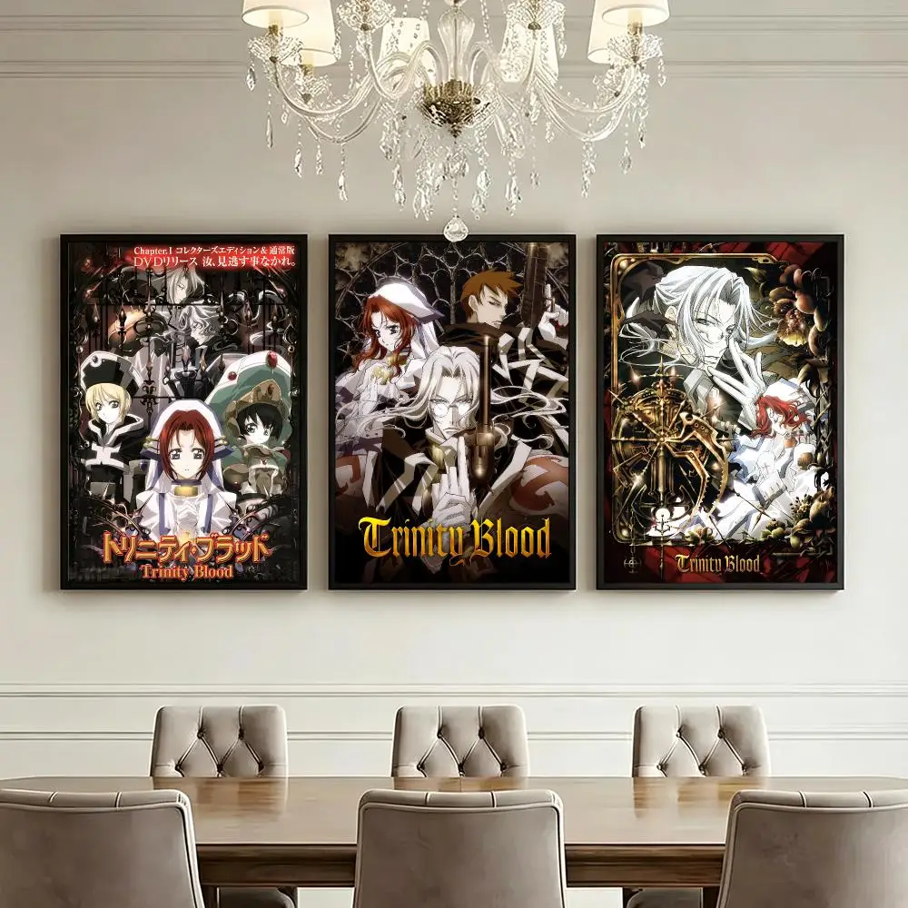 anime Trinity Blood Poster HD Poster High End Luxury Home Decoration Suitable for Living Room Bedroom Corridor and Gift Giving