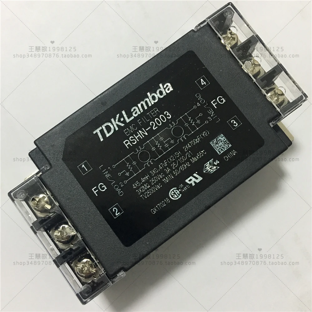 

TDK-Lambda power filter/rated current 3A/rated voltage 250VAC