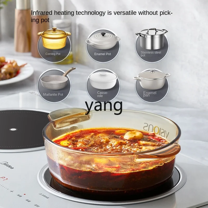 LMM Double Burner Embedded Household High-Power Induction Cooker Desktop Invisible Embedded Series