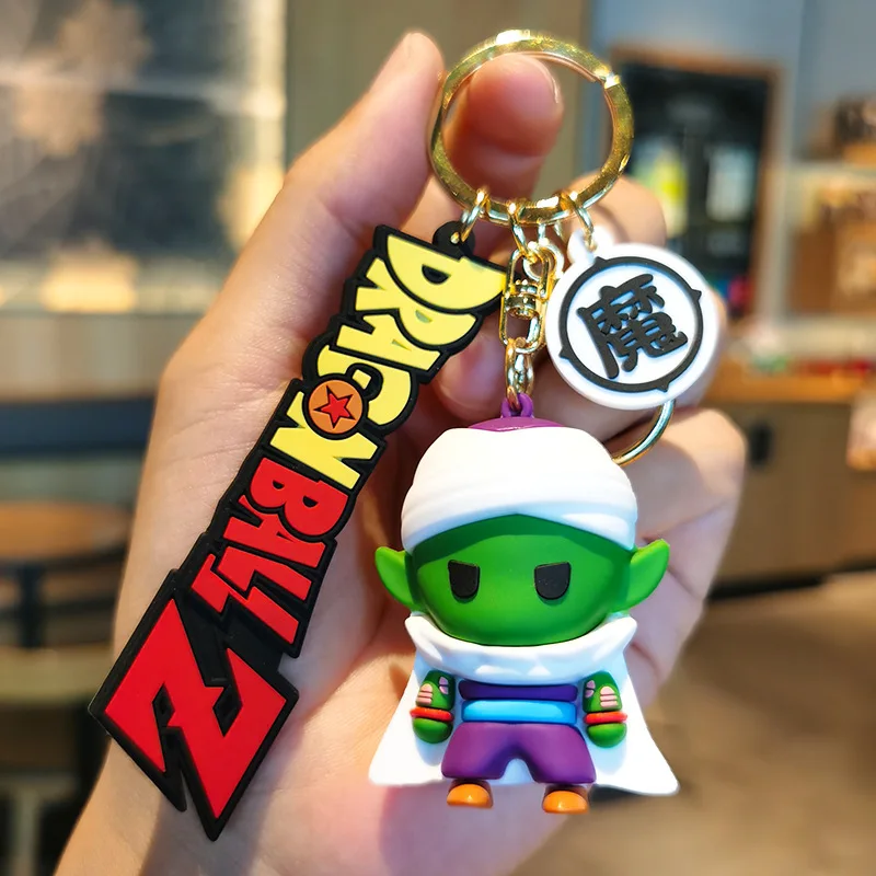 Ball Z Goku PVC Keychain 3D Cartoon Anime Figure Keyring for Kids Bag Car Key Holder - Cute Collectible Gift for Boys Girls view 5