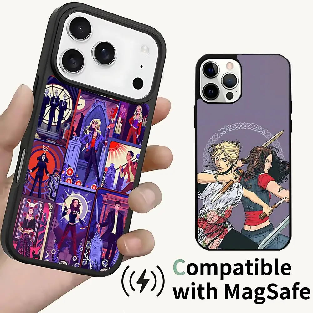 

Phone Case For iPhone 17,16,15,14,13,12,11,Pro,Max,Plus,Mini,SE4,E B-Buffy the Vampire Slayer Magnetic Magsafe Wireless Charging