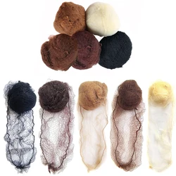 Nylon Invisível Cabelo Rede Descartável, Ballet Dance Snoods, Bun Hair Nets, Elastic Edge Mesh, 5mm, 20Pcs