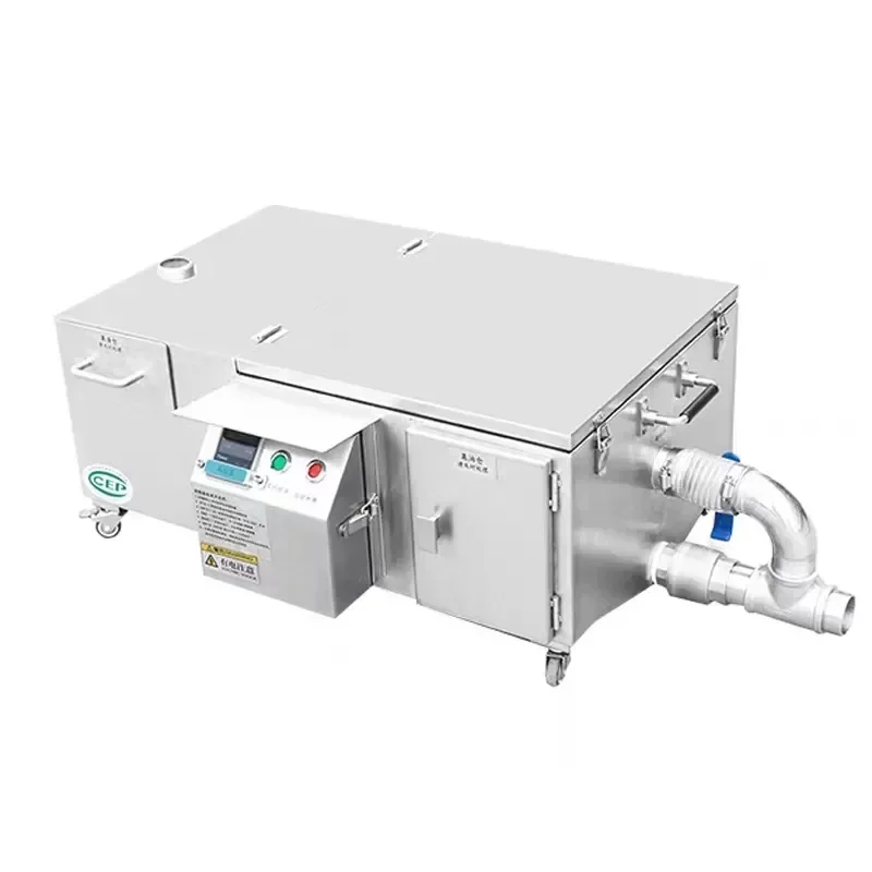 Exquisite Plastic Oil Water Separator For Kitchen Sink Black Grease Trap Automatic Grease Trap For Small Sewage Treatment Plant