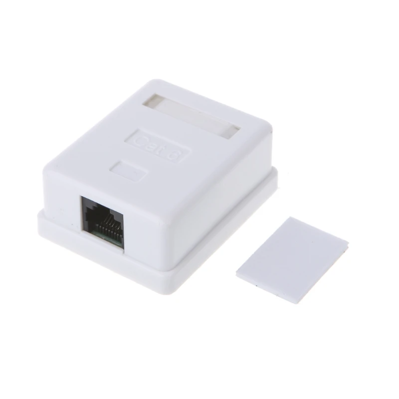 Cat6 RJ45 Keystone Jacks Slim Profile, Ethernet Desktop Jack Punch Connector