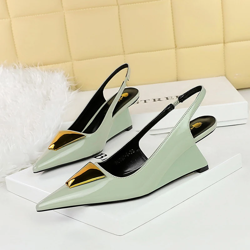 

Soft Leather Roman Wedges Sandals For Women 2024 Summer New Soft Sole Outwear Woman Shoes Fashion Casual Designer Pumps Ladies