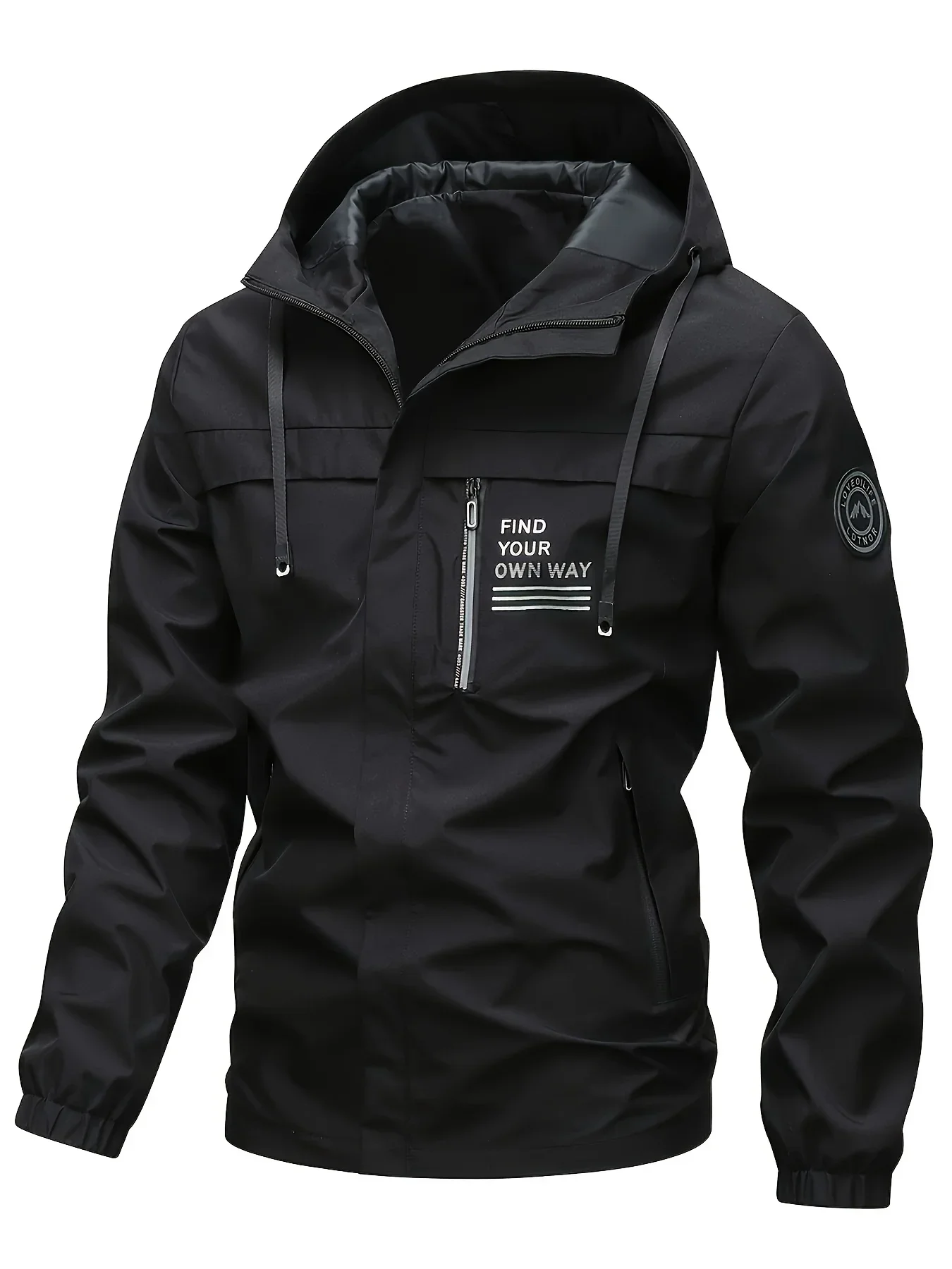 

Autumn Windbreaker Men's Cargo Jacket Outdoor Hooded Workwear Jacket Mens Waterproof Soft Shell Coat Men Winter Outwear Clothing