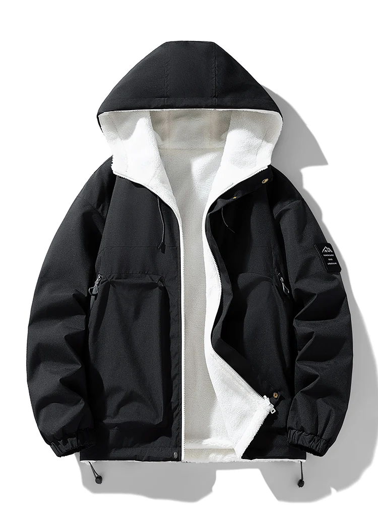 

Осень-зима 2025 г., новая теплая и свободная модная высококачественная и удобная универсальная модная повседневная куртка унисекс для мужчин