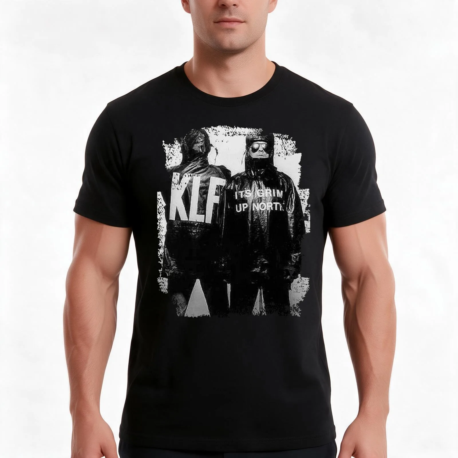 The KLF Justified T-Shirt, Summer Casual Cotton Tee, Oversized Streetwear Tops, Vintage Graphic Print, Loose Fit Short Sleeve