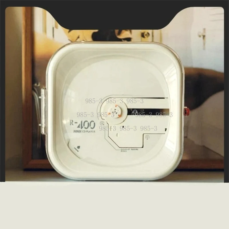 Retro Portable CD Player, 5.3 Bluetooth Rechargeable Mini Walkman HIFI Multi Mode Playback