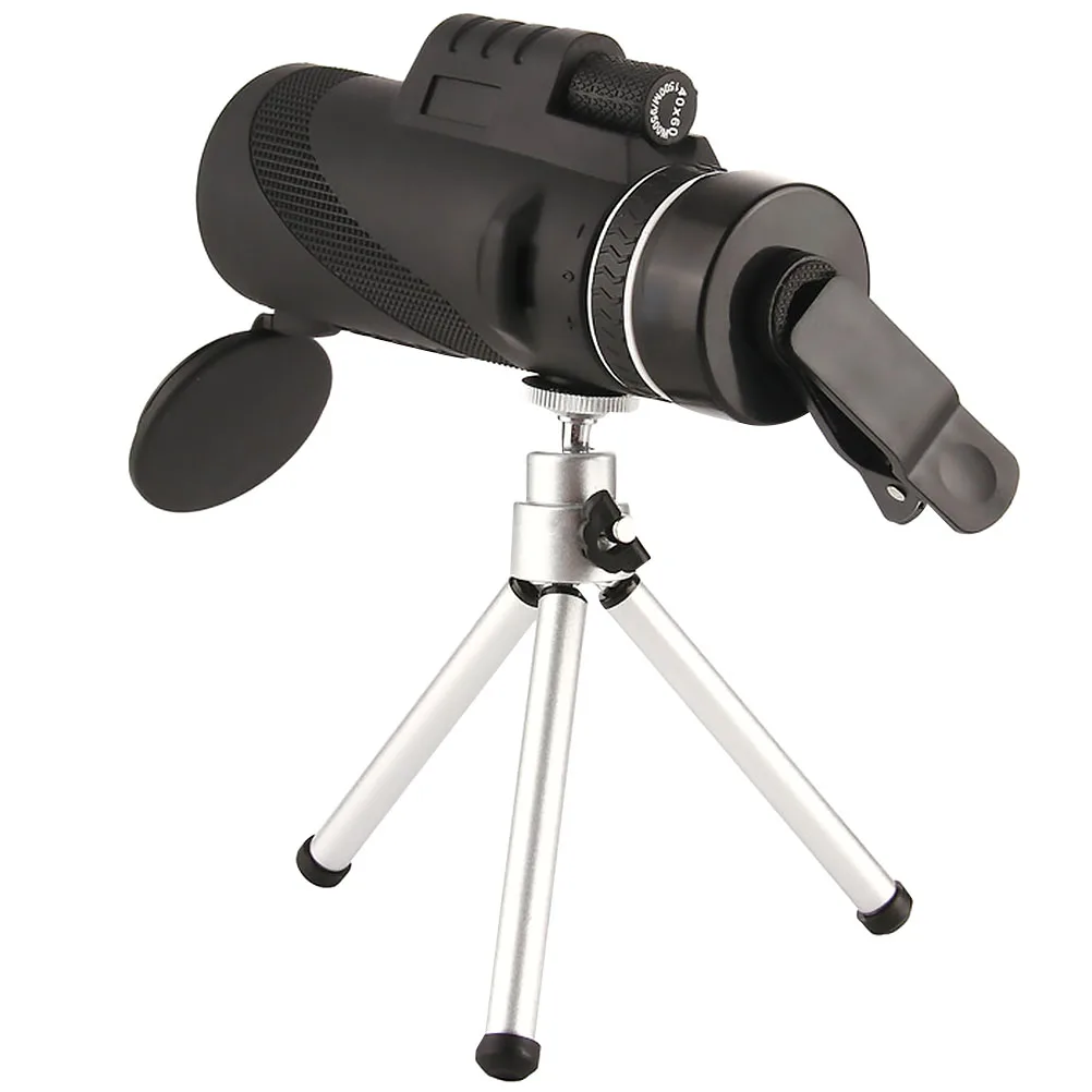 

40x60 Single Tube Telescope High Definition Portable Bird Watching Football Concerts Tripod Phone Holder Premium Material Long