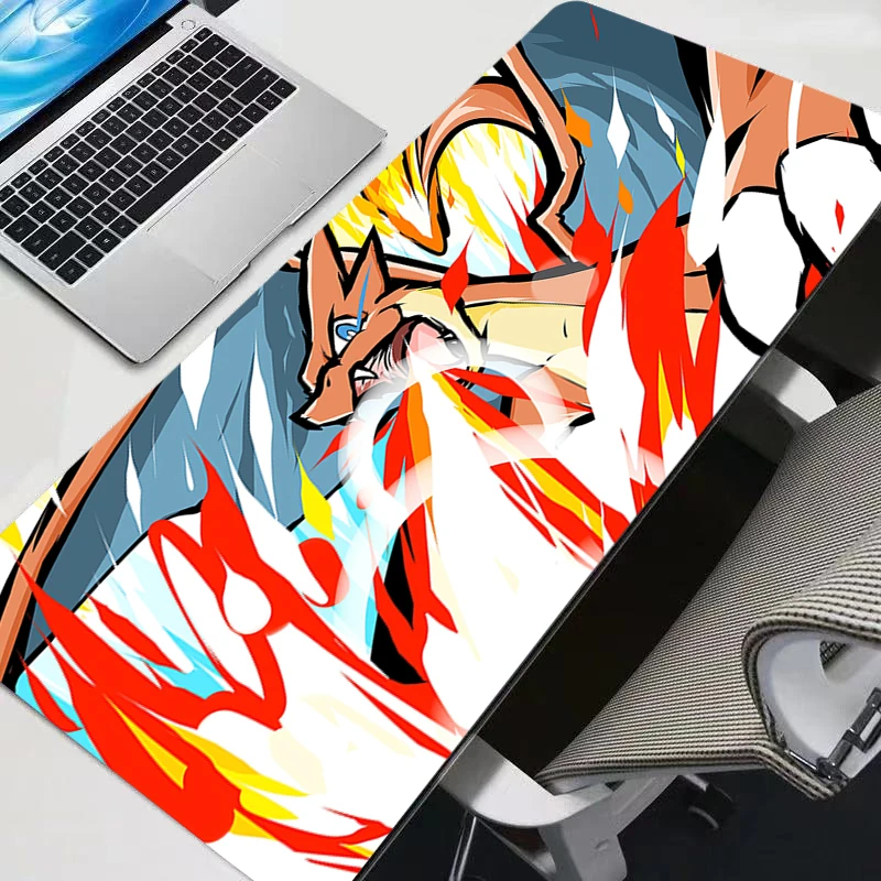 Mouse Pad Pokemon Pikachu, Acessórios para Jogos, Gabinete Gamer, Tapete de Mesa Durável Grande XXL para Teclado e Mouse