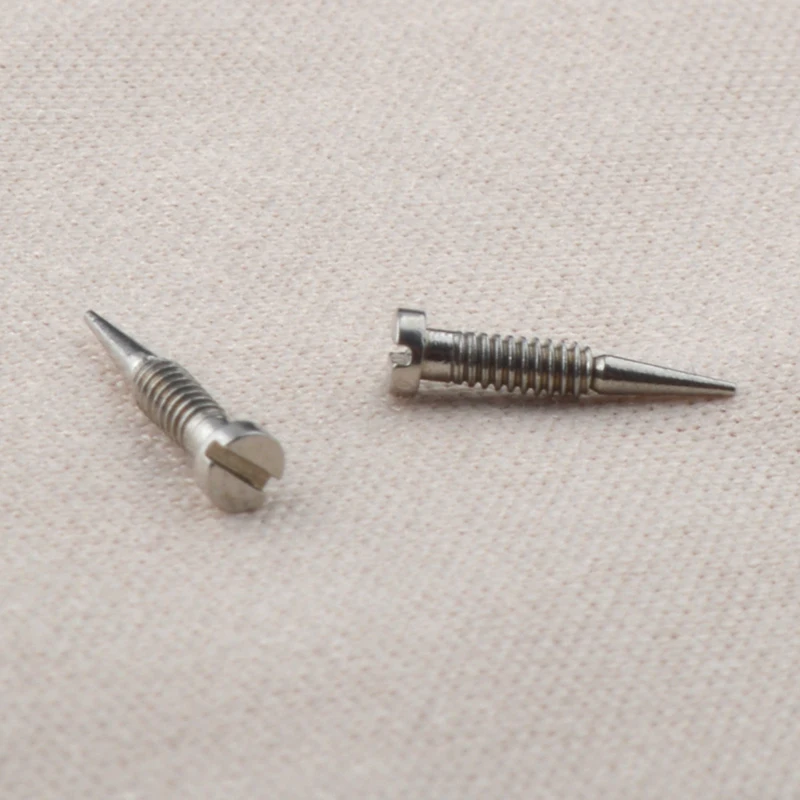 200 قطعة نظارات الربيع المفصلي مسامير النظارات البصرية النظارات المسمار الملحقات وأشار نهاية الذاتي محاذاة المسمار إصلاح الملحقات