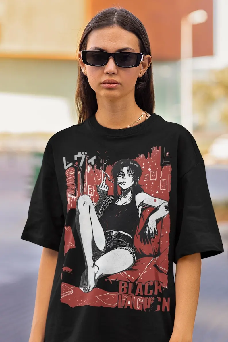 

Unisex Black Lagoon Anime Shirt, 90s Anime TShirt, Revy Manga Shirt, Waifu GIFT Shirt, Balalaika, Japanese Anime Black Lagoon