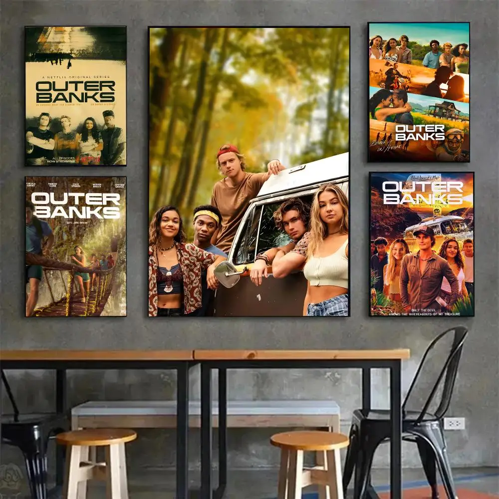Art Landscape Outer Banks Poster Painting Wall Art Mural for Living Room Home Decor and Gifts