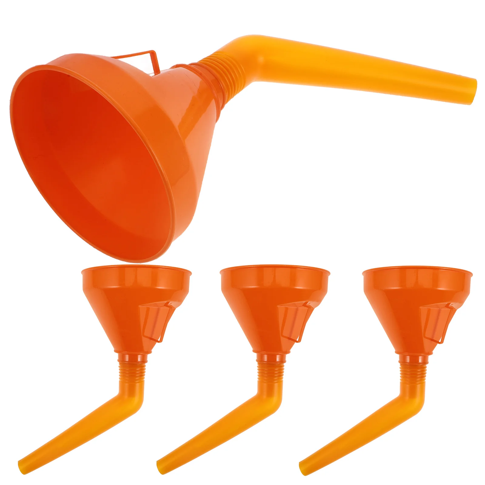 

4pcs Car Motorcycle Refueling Wide Mouth Plastic Fuel Funnel Handle Durable Thickened Oil Water Transfer Toolgasoline Funnel