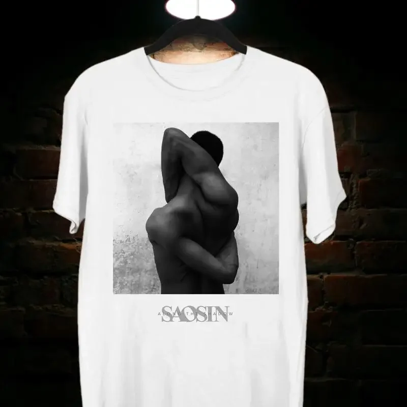 Saosin Band Along the Shadow White Cotton T Shirt Size S 5XL