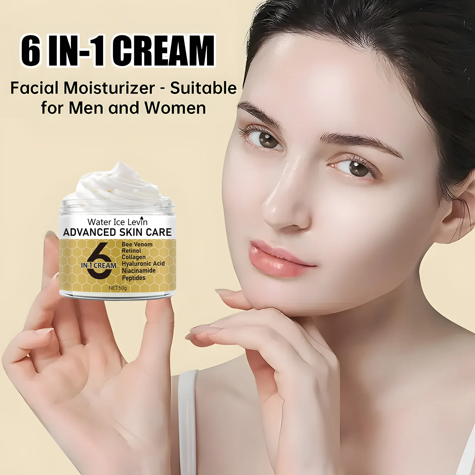 

6-in-1 Facial Cream Anti-Wrinkle Reduction Facial Fine Lines Freckle Removal Concealer Moisturizer Anti-Freckle Cream