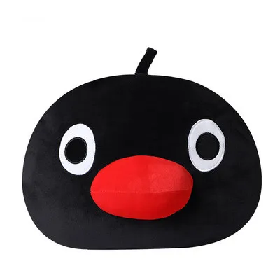 New Kawaii Cute Pingu Pinga Penguin Face Plush Pillow Cushion For Girls Boys Kids Stuffed Animals Toys For Children Gifts 42CM