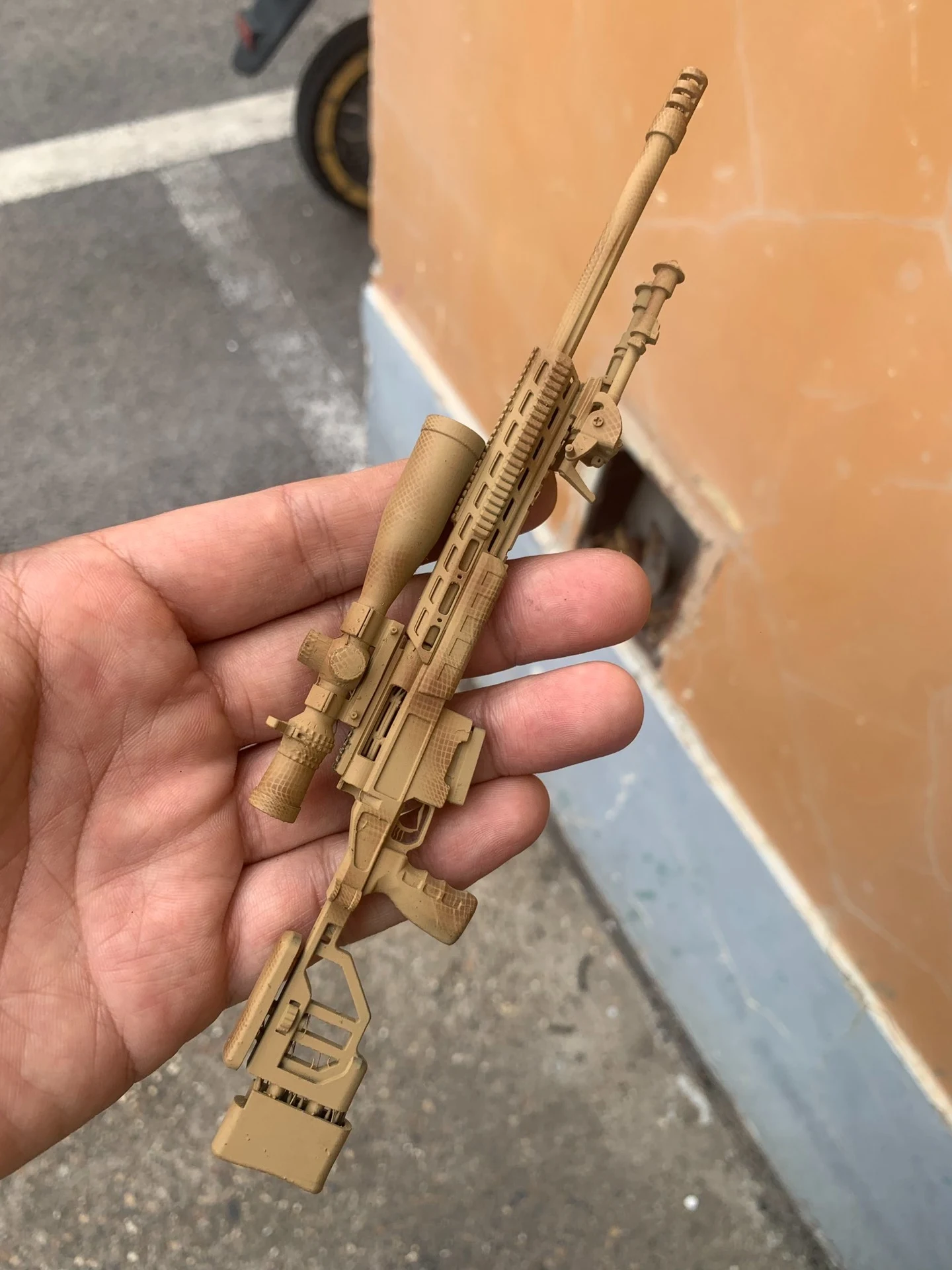 1/6 Scale 3D Printed Russian T5000M High Precision Sniper Rifle Model for Action Figure Gear Ornament Military Fan Collection