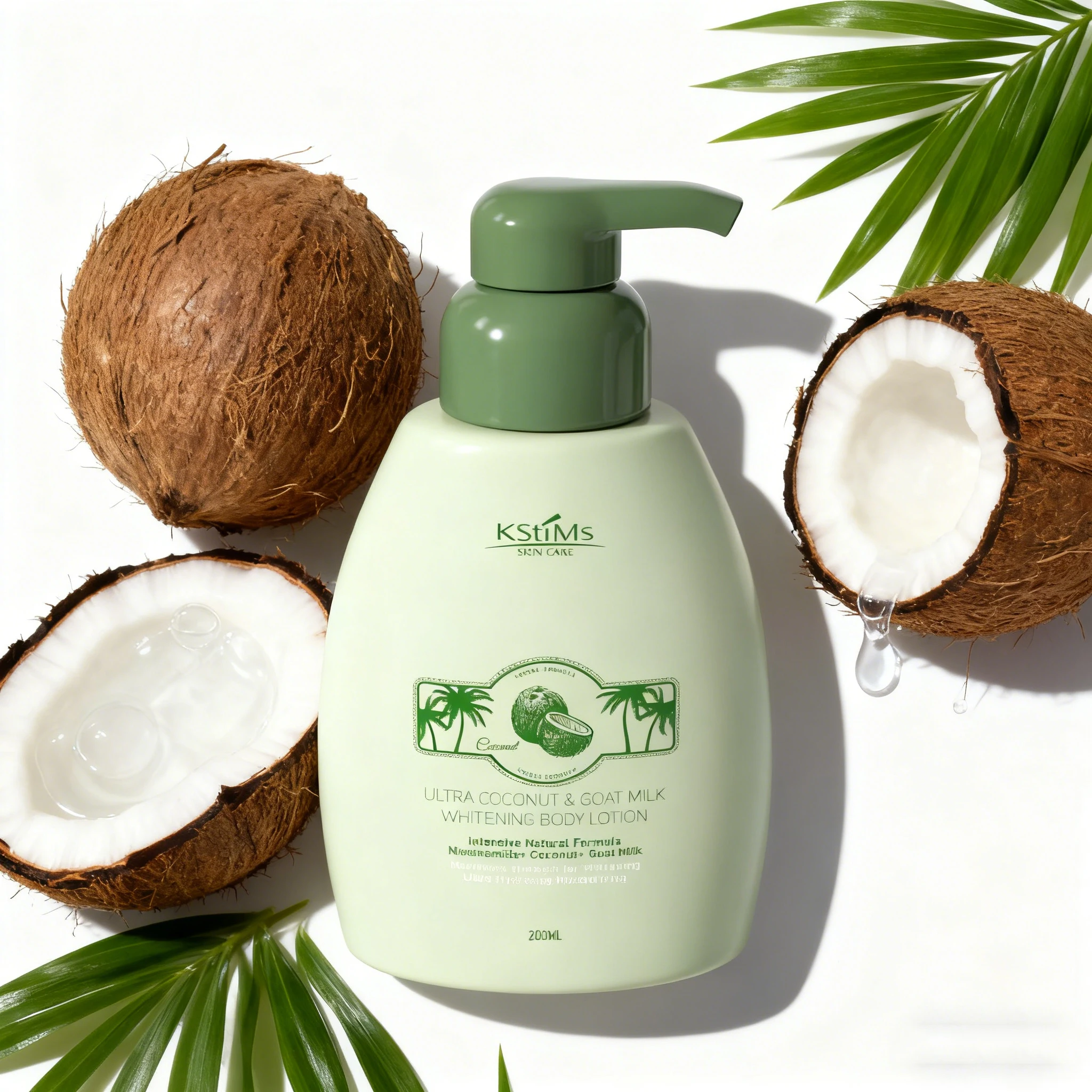 

Ниацинамидный лосьон для тела с кокосовым молоком, корейский лосьон для тела для сияющей глубокой увлажнения и шелковистой гладкой кожи