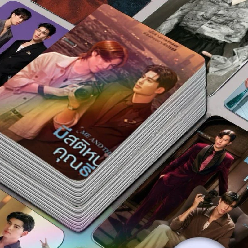 

30/50PC Pondphuwin Chen Puming Ppnaravit Magazine Cover Poster Thai TV Me and Thee Drama Stills Double-side Print 3 Inch Card