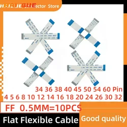 10 pz FFC FPC AWM 20624 80C 60V VW-1 cavo flessibile piatto 0.5MM 4 5 6 8 10 12 14 16 18 20 24 26 30 32 34 36 38 40 45 50 54 60 Pin