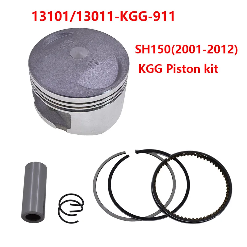 Motocykl 58mm tłokowy zestaw do hondy PES150 AROBASE150 DYLAN150 S-WING150 panteon 150 FES SH150 13101/13011-KGG-911