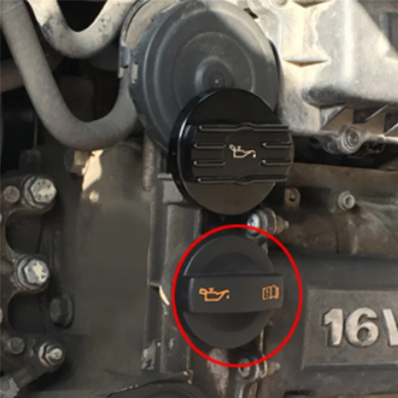 AB56-غطاء خزان غسالة الزجاج الأمامي للسيارة غطاء الزيت غطاء المبرد لمحرك VW EA888 #4