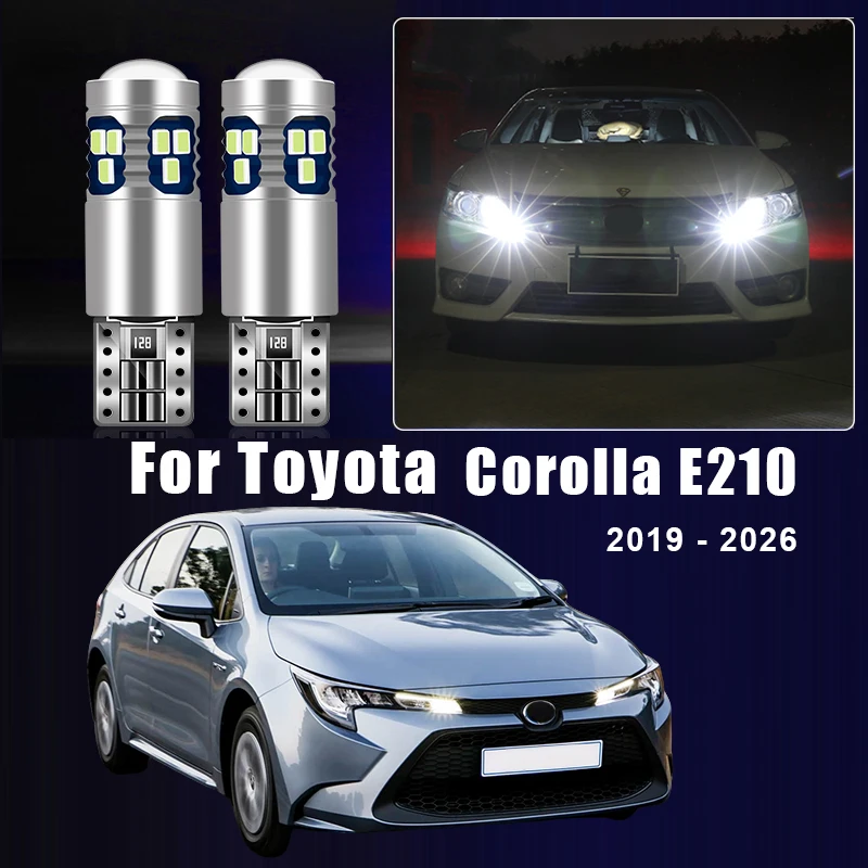 Für Toyota Corolla E210 2019 2020 2021 2022 2023 2024 2025 2026 Hybrid 2 stücke W5W T10 Led-lampen Auto parkplatz Licht Zubehör