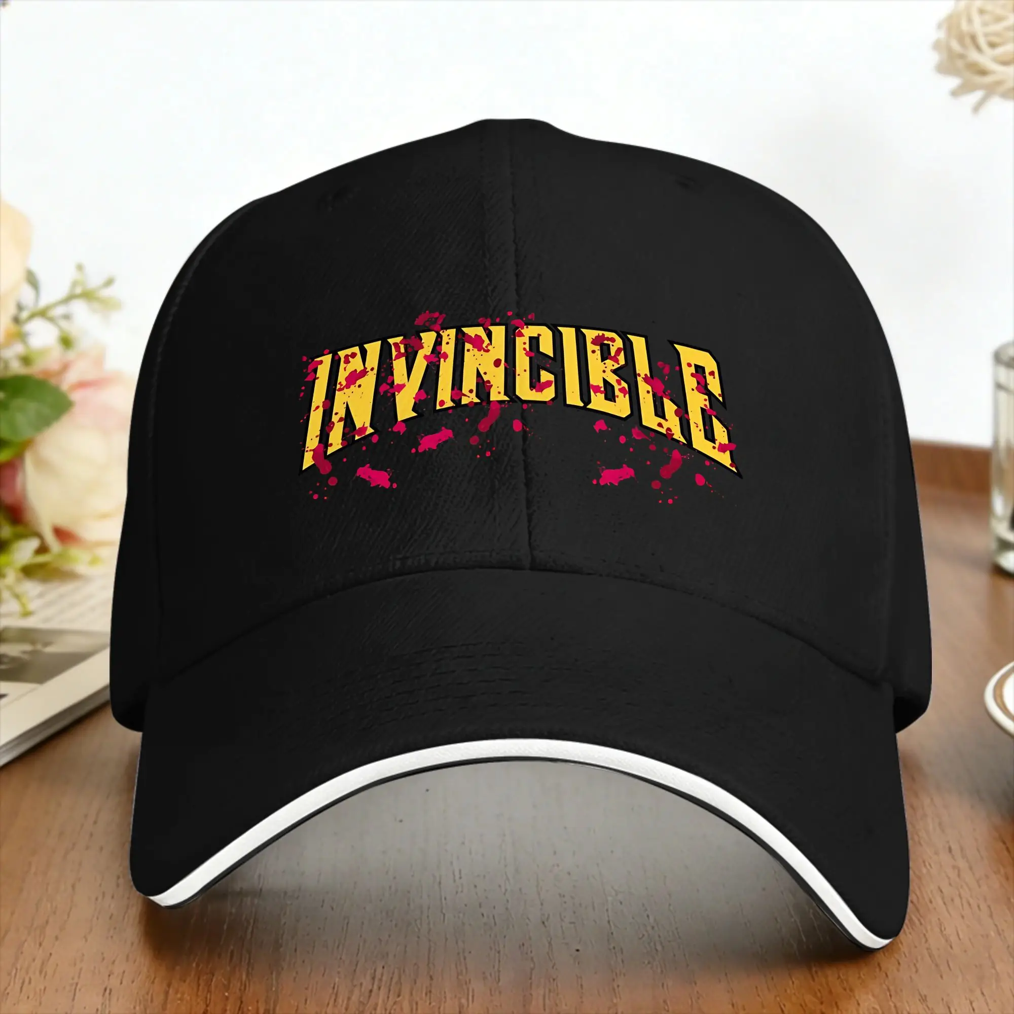 Invincible Comic Sun Baseball Cap  Summer Fashion Hip Hop Hats For Men Tennis Skate Baseball Caps