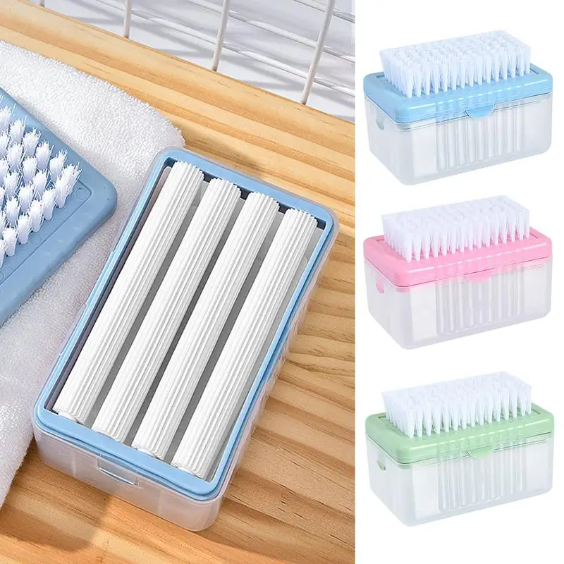 Bathroom Soap Holder Soap Dish Laundry Brush For Clothes Soap Lather Laundry Box Storage Foaming Box Roller Soap Container