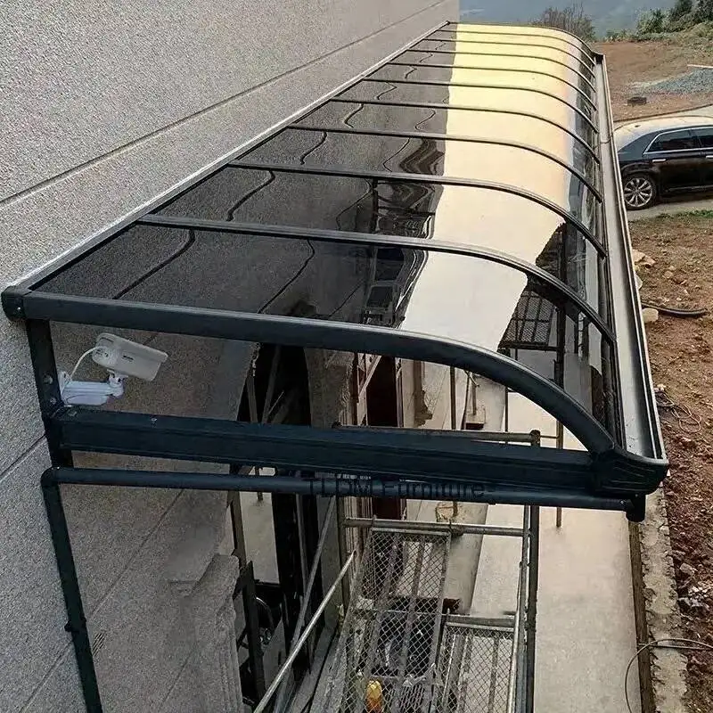 Carport Transparent PC Board High Quality Durable Gazebos Rain Canopy Silent Anti UV Sun Shelter Rainproof Window Door Awning jl