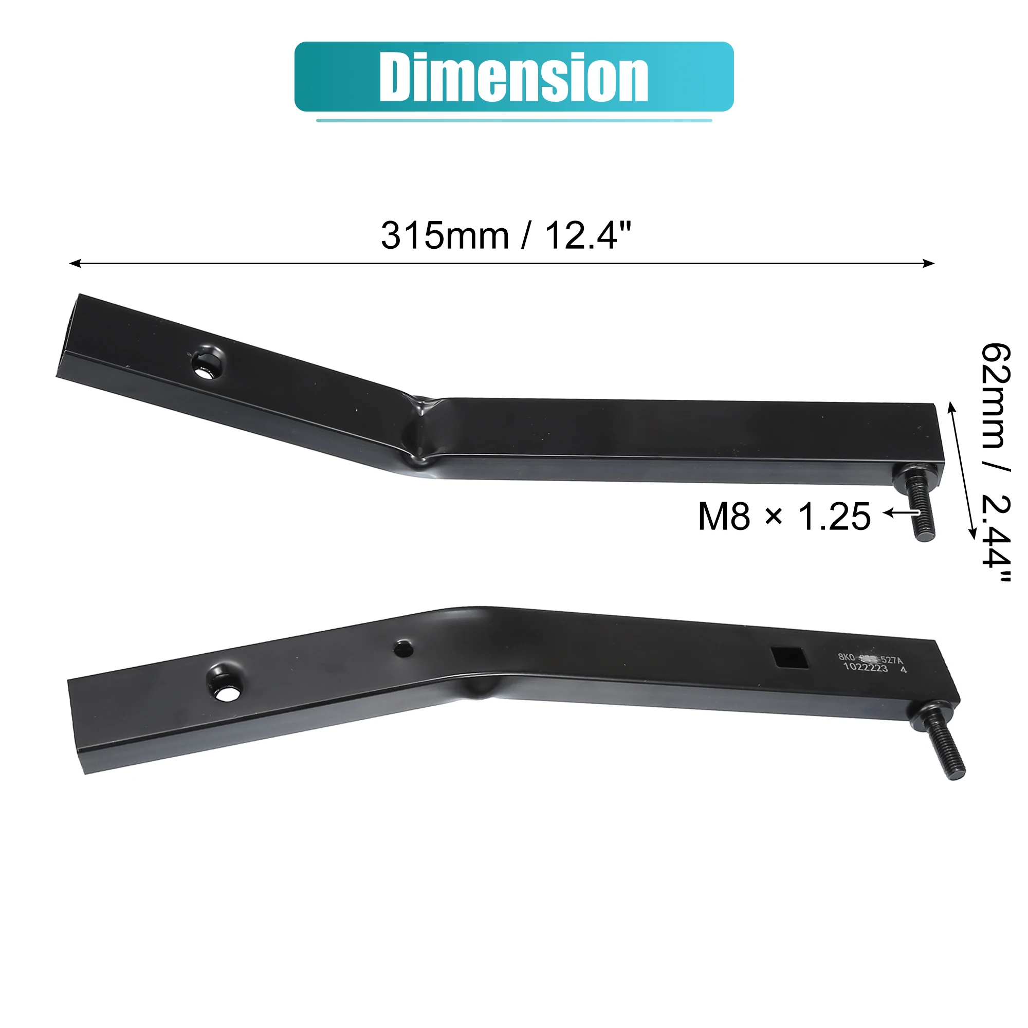 UXCELL 1 paar Links Rechts Radiator Isolator Beugel voor Audi S4 2010-2016 No.8K0805527A/8K0805528A