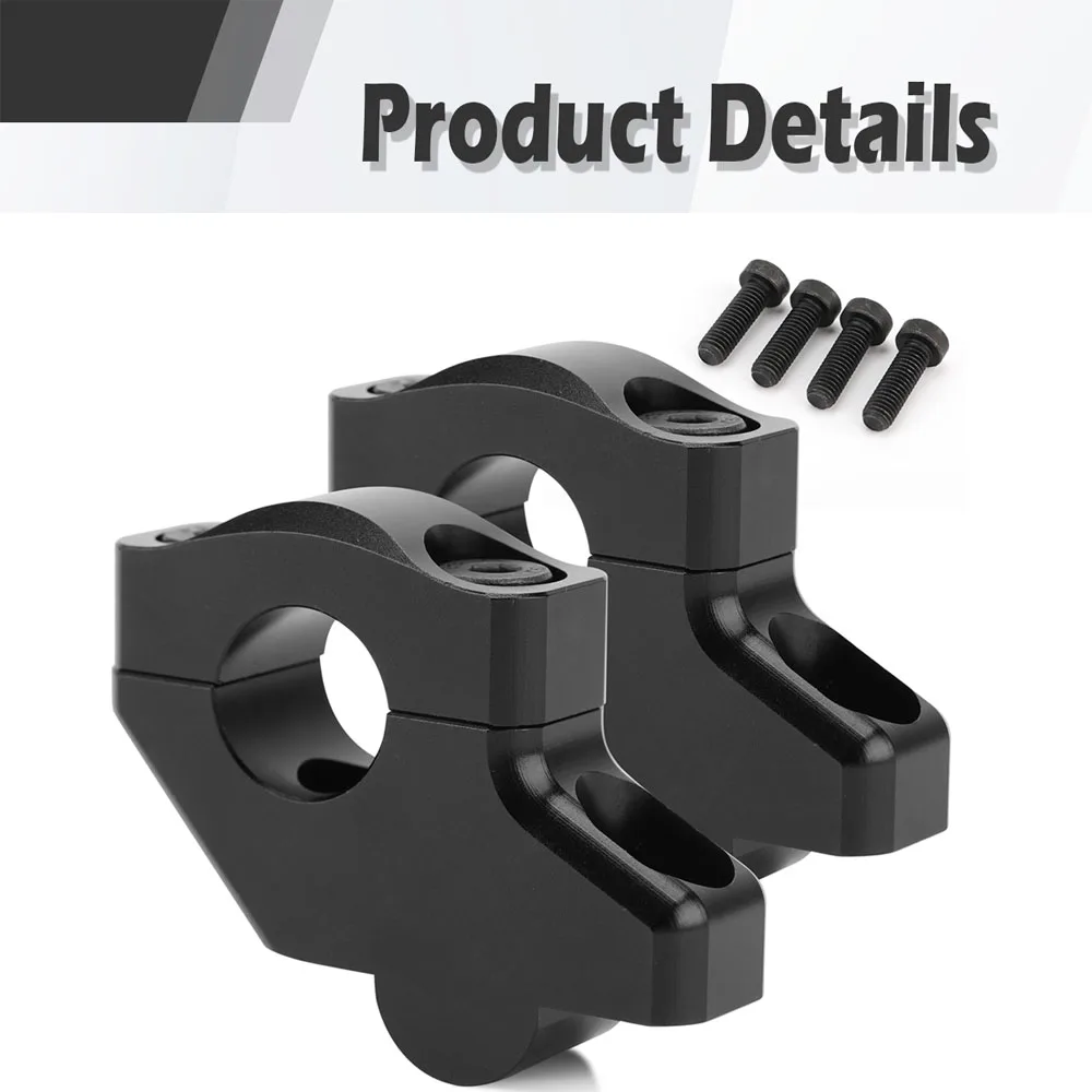 

Смещенные стояки руля мотоцикла, удлиненные стандартные аксессуары для подъема руля для 1 дюйма, 25,4 мм