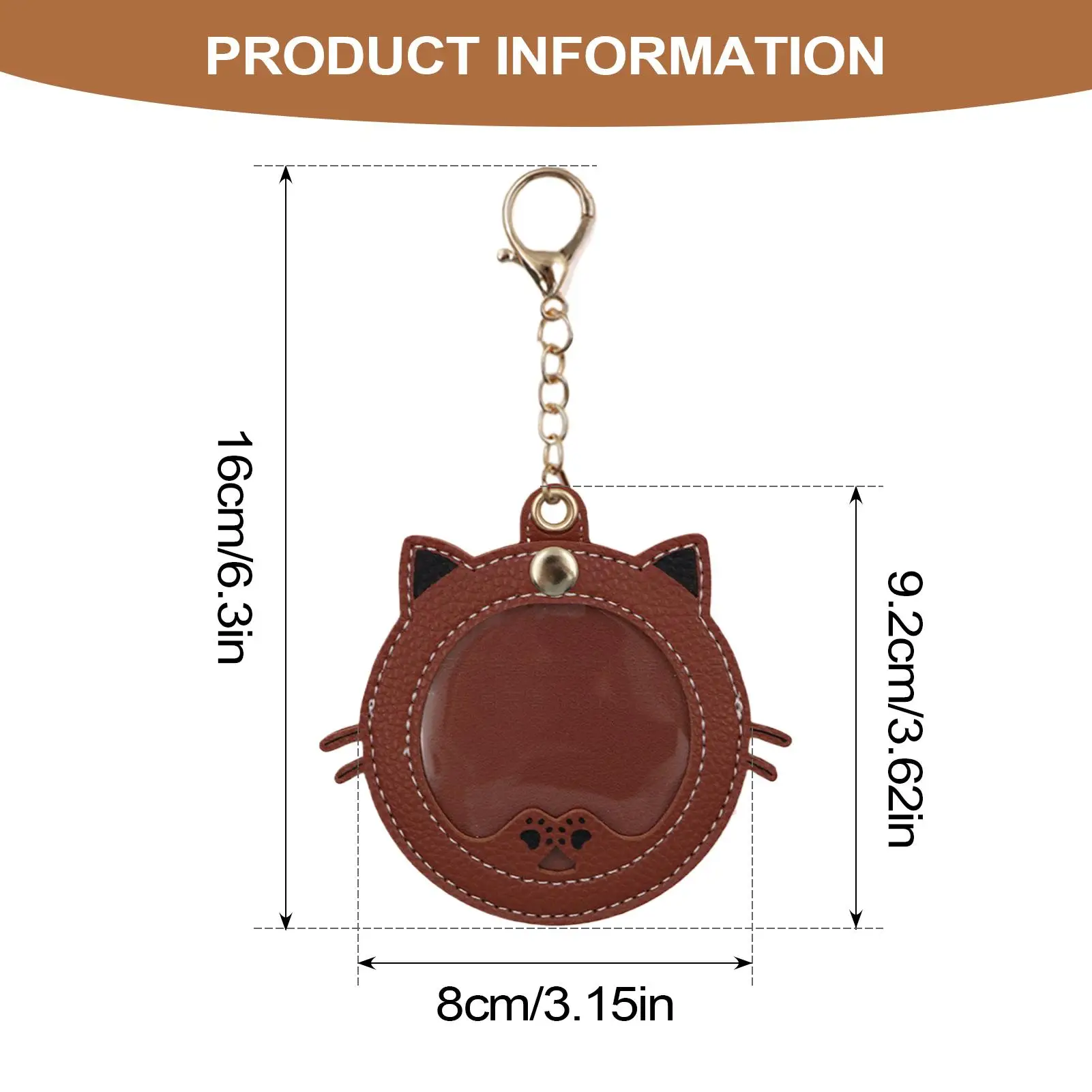 Chaveiro de cabelo de gato gatinho em forma de rosto de cachorro chaveiro de armazenamento de cabelo criativo bonito chaveiro para armazenamento de fotos mochila bolsa
