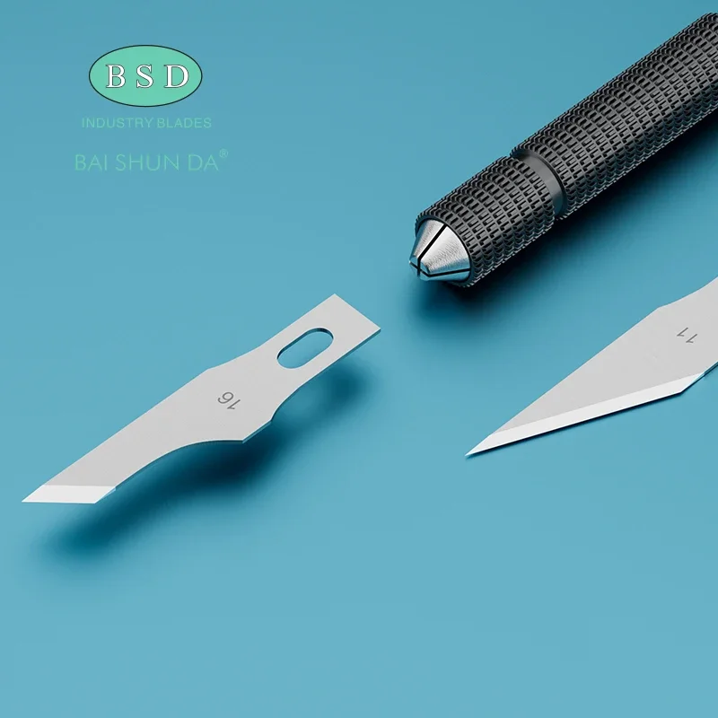 10 قطعة الفولاذ المقاوم للصدأ BSD سكين النقش شفرة مقبض الهاتف اللوحة الأم إزالة الغراء مجموعة أدوات إصلاح الهاتف #4