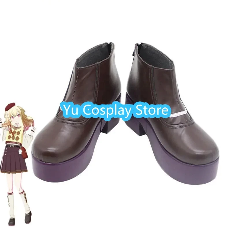 Tenma Saki Cosplay Shoes PU Shoes Halloween Carnival Boots Game Project Sekai Cosplay Prop Custom Made