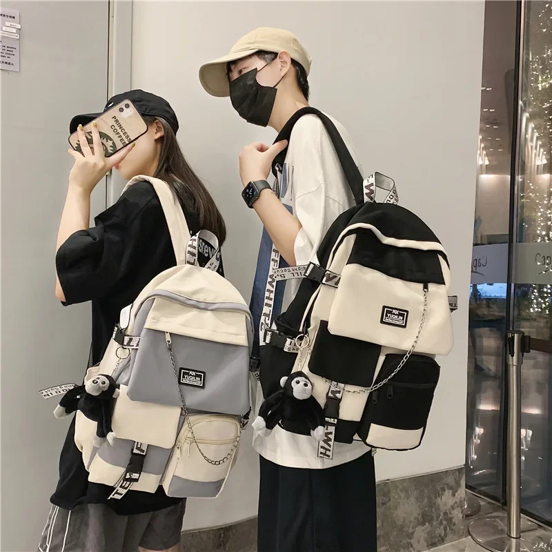 2024 coreano náilon mochila feminina estudante mochila grande capacidade moda menino mochila saco de computador feminino mochila escolar