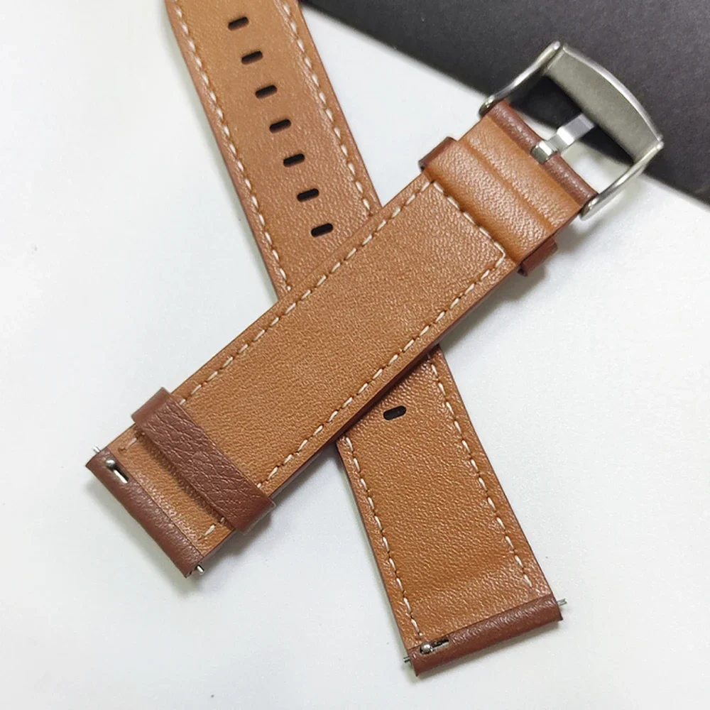 Leather Watch Band,Quick Replacement 22mm Watch Straps, Fits Samsung Galaxy Watch, Garmin Huawei Watch Amazfit Watch Accessorie