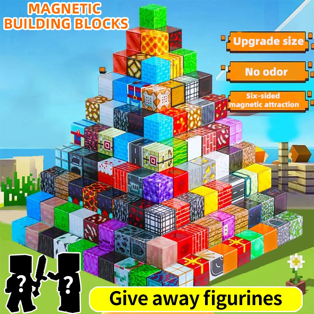 Bloques de construcción magnéticos, juguete de bloques de construcción, juego completo de ensamblaje DIY para niños, juguetes de bloques de construcción, juegos de construcción de mesa, 1 de junio