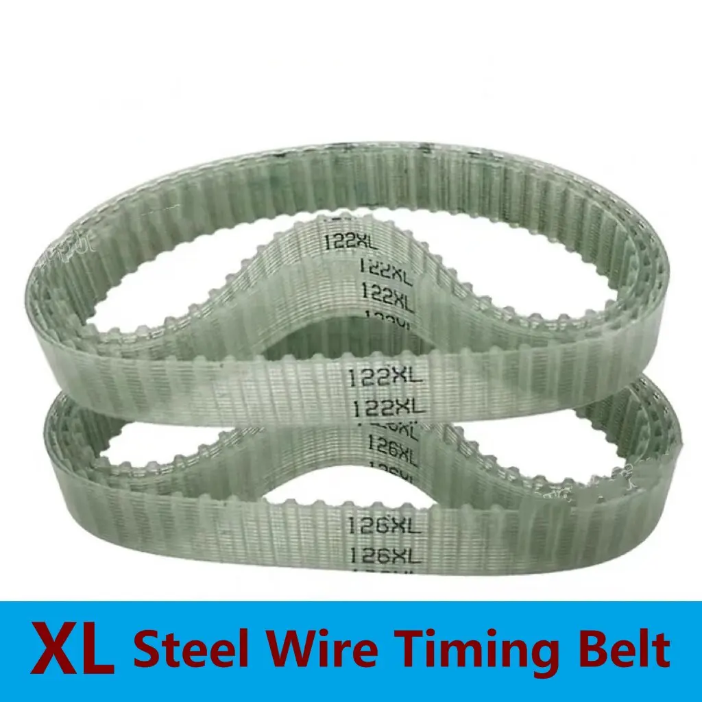 XL Steel Wire Timing Belt 120XL 124XL 126XL 130XL 134XL 136XL 138XL Closed Loop PU Synchronous Belts Width 5-100mm