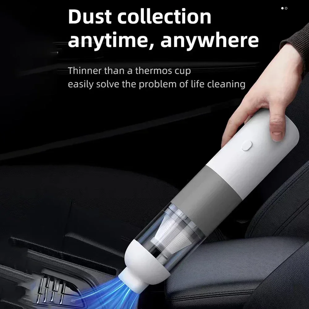 New 4000PA Wireless Car Vacuum Cleaner Portable Mini Vacuum Cleaner Smart Home Car Dual-use Handheld Powerful Vacuum Cleaner