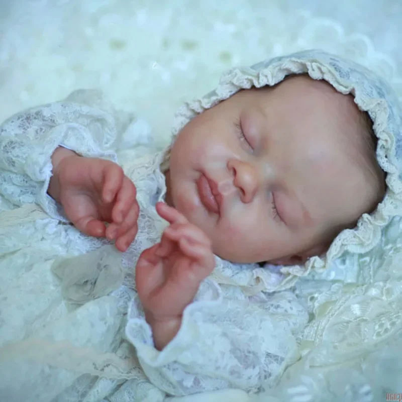 18 Inch Already Painted Kits/Unpainted Blank Kits Esenia Lifelike Reborn DIY Doll Parts With Cloth Body Collectible Art Doll
