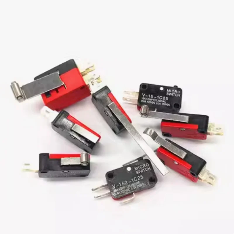 10PCS The Micro Switch Travel Switch Limit Switch V-15 V-152 V-153 V-154 V-155 V-156-1c25 15A 250V