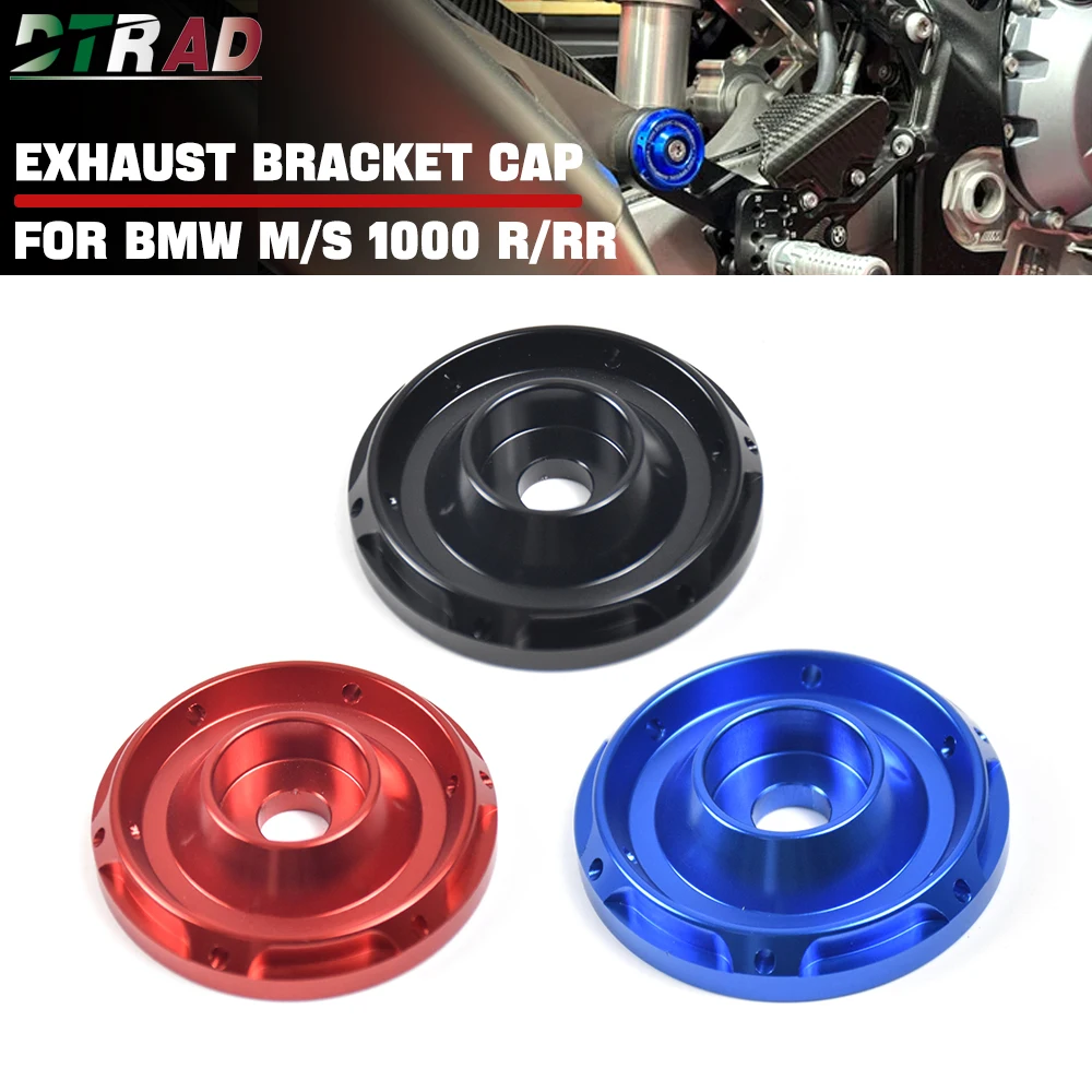 

CNC Aluminum Exhaust Bracket Bushing For BMW S1000RR M1000RR S1000R M1000R 2020-2025 Exhaust Support Screws Nuts Plug Cover Caps